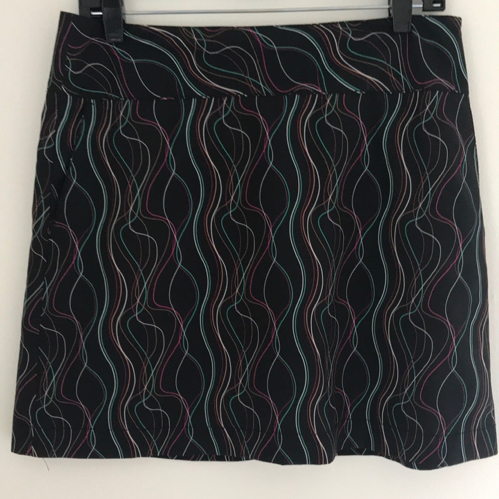 Cutter & Buck CB DryTec Black Golf Skort Sz 6